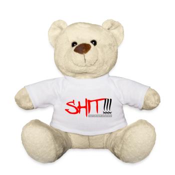 Nobody has seen SHIT - Teddy Bear - white - Front