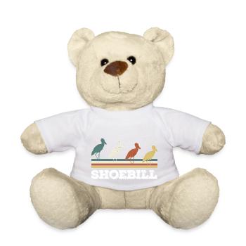 Shoebill Bird Ornithologist Forest I Gift - Teddy Bear - white - Front