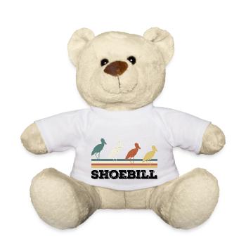 Schuhschnabel Vogel Ornithologe Wald I Geschenk - Teddy - Weiß - Vorne