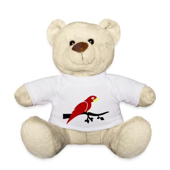 Branche de perroquet - Nounours - blanc - Devant