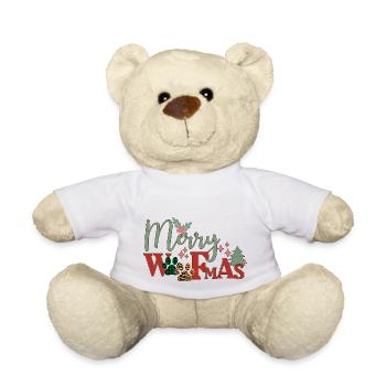 Merry Woofmas - Teddy - Weiß - Vorne