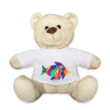 Poisson - Nounours - blanc - Devant