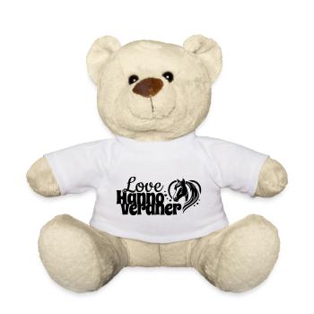 Hannoveraner Love Herz Pferdekopf - Teddy - Weiß - Vorne