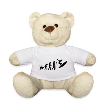 Development of a surfer - Teddy Bear - white - Front