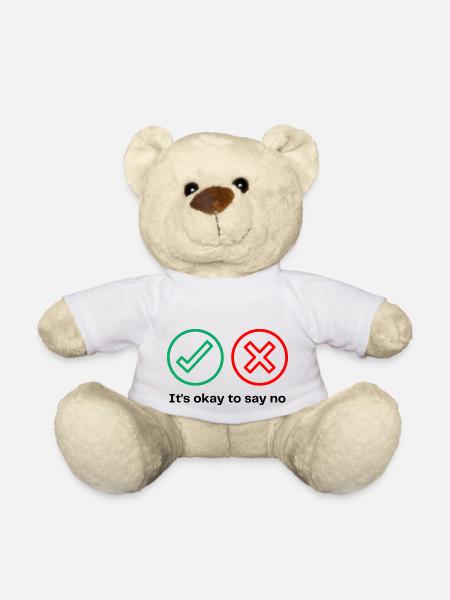YES? - NO? ~ It´s okay to say no - Teddy - Weiß
