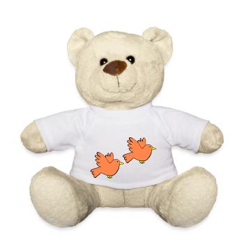 bird colors 2 - Teddy Bear - white - Front