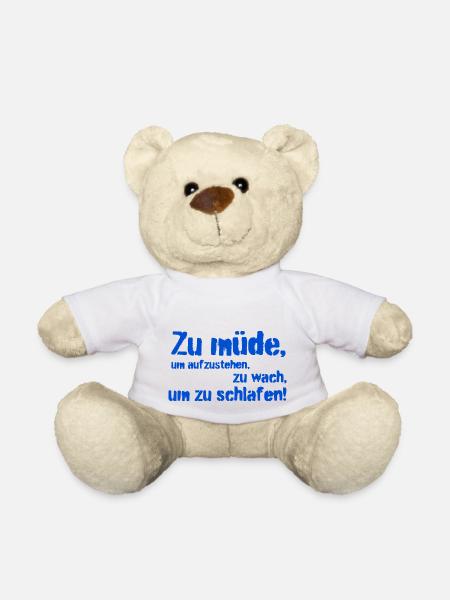 zu müde - Teddy - Weiß