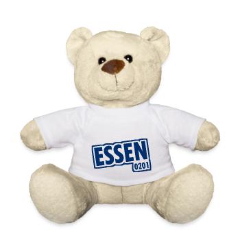 Essen - 0201 - Vorwahl - Slogan - Teddy - Weiß - Vorne