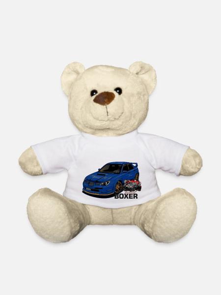 Car with motor - Teddy - Weiß