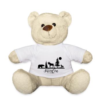 Suède Suède Viking Nordique Scandinavie Solstice d’été - Nounours - blanc - Devant