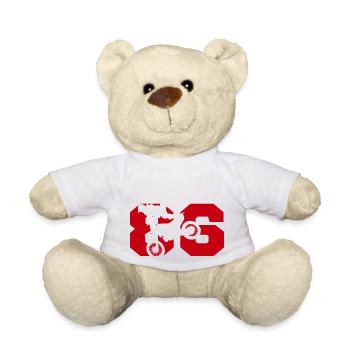 Moto 86 biker - Teddy Bear - white - Front