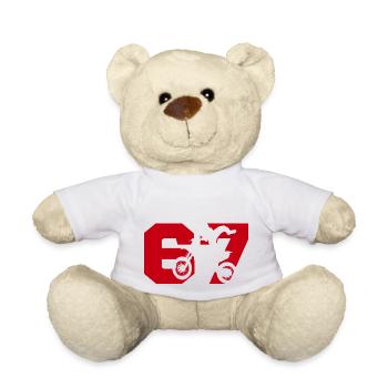 Moto 67 Biker - Teddy - Weiß - Vorne