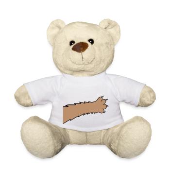 Chats, griffes, pattes, pattes, griffes acérées, grattage - Nounours - blanc - Devant