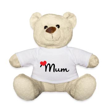 Maman d'Amour - Mother's Day - Teddy Bear - white - Front
