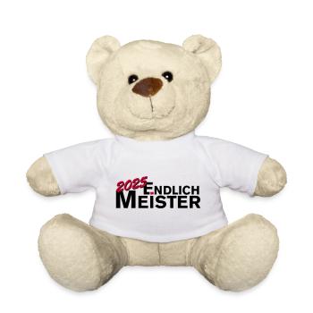Endlich Meister 2025 Meisterschaft - Teddy - Weiß - Vorne