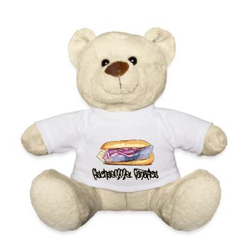 Fischsemmel // Illustration - Teddy - Weiß - Vorne