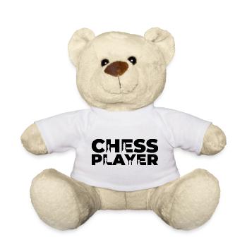 Schachspieler - Teddy - Weiß - Vorne