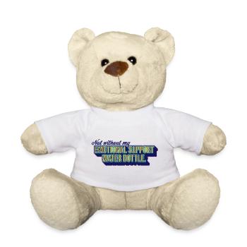 Emotional Support Wasserflasche - Teddy - Weiß - Vorne