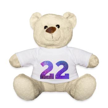 Number 22 galaxy - Teddy Bear - white - Front