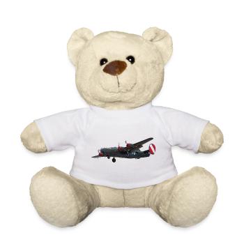 Bomber B-24 Liberator - Teddy Bear - white - Front