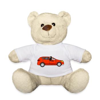 Mit dem Auto Simone - Teddy - Weiß - Vorne