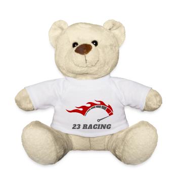 Red Black Modern Racing Logo Design - Teddy - Weiß - Vorne