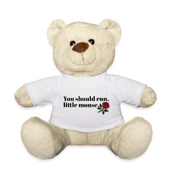 Run Baby Run – Dark Booktok Design - Teddy - Weiß - Vorne