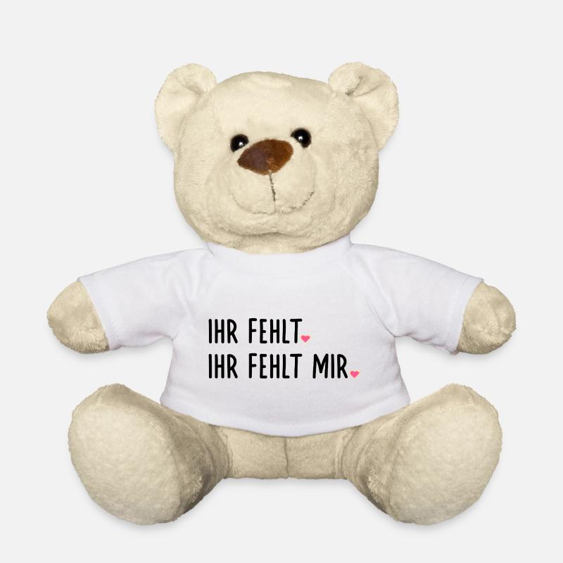 ABSCHIED TRENNUNG - IHR FEHLT MIR - Teddy - Weiß