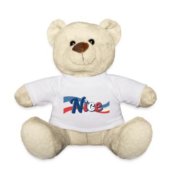 Der Glacenstand von Nizzaq - Teddy Bear - white - Front