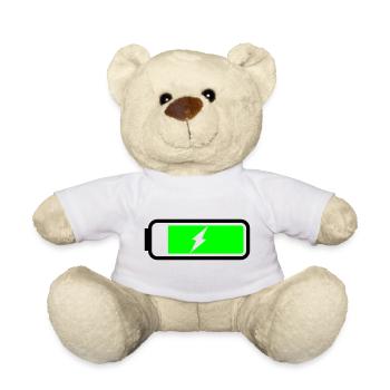 Battery charging - Teddy Bear - white - Front