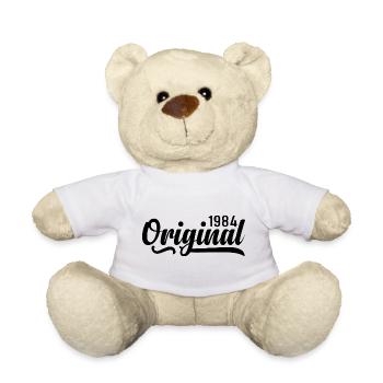 1984 Birthday 41 years old, retro 1984 - Teddy Bear - white - Front