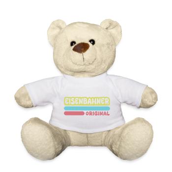 Railway worker as a first name - Teddy Bear - white - Front