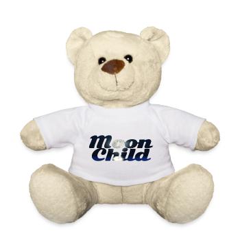 Silhouette de l'enfant de la lune - Nounours - blanc - Devant