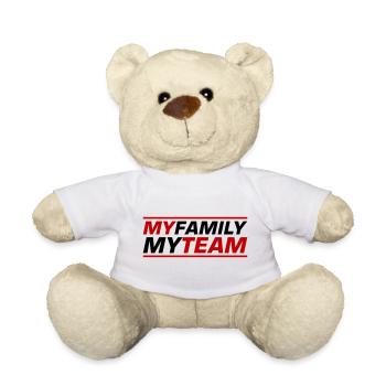 My Family Team Saying - Teddy Bear - white - Front