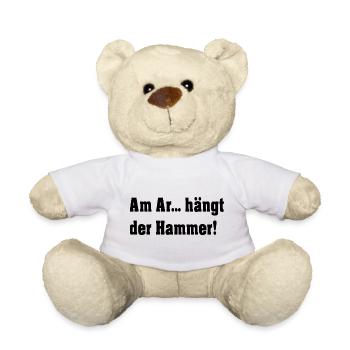 Sur l’A.... Accroche le marteau ! - Nounours - blanc - Devant