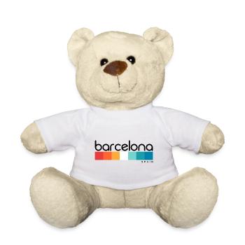 Barcelona - Spain - Spain - España - Teddy Bear - white - Front