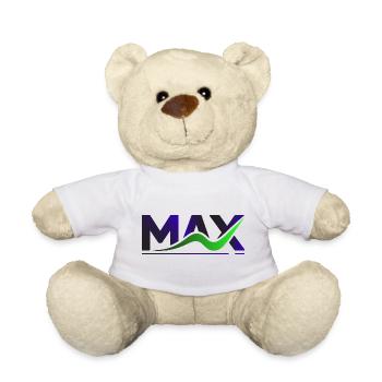MAX Wave Gradient Logo Tee - Teddy Bear - white - Front