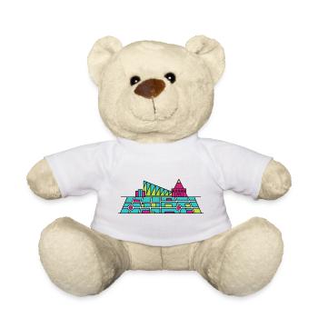 Orpheline urbain Xscape de Milton Keynes Modern Line Art - Nounours - blanc - Devant