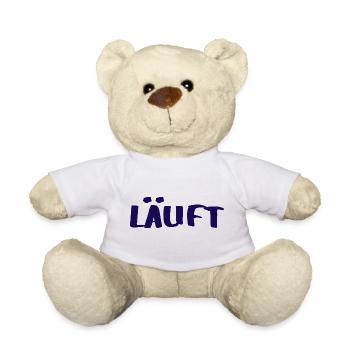 RUNNING - Positive Thinking - Statement - Teddy Bear - white - Front