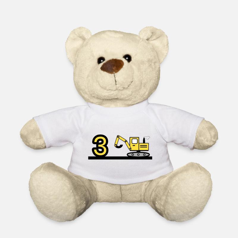 Bagger - Teddy - Weiß