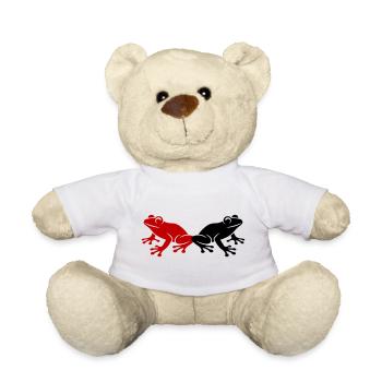 Frosch Kröte - Teddy - Weiß - Vorne