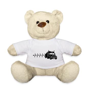 Fréquence cardiaque des camions - Nounours - blanc - Devant
