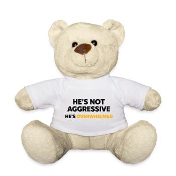 Dépassé plutôt qu’agressif – dire du thé - Nounours - blanc - Devant