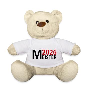 Meister 2026 Meisterschaft - Teddy - Weiß - Vorne