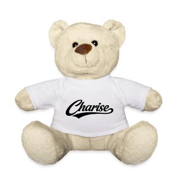 Charise name first last family gifts  - Teddy Bear - white - Front