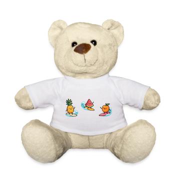 Früchte Cocktail Surfer: Tropischer Sommer Spaß - Teddy - Weiß - Vorne