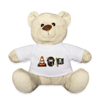Ouvrier de chantier pirate - Nounours - blanc - Devant