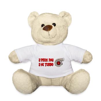 J'peux pas j'ai turbo - Nounours - blanc - Devant