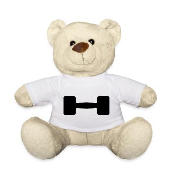 Dumbbell - Teddy Bear - white - Front