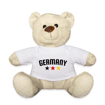Deutschland 3 Sterne Design EN - Teddy - Weiß - Vorne